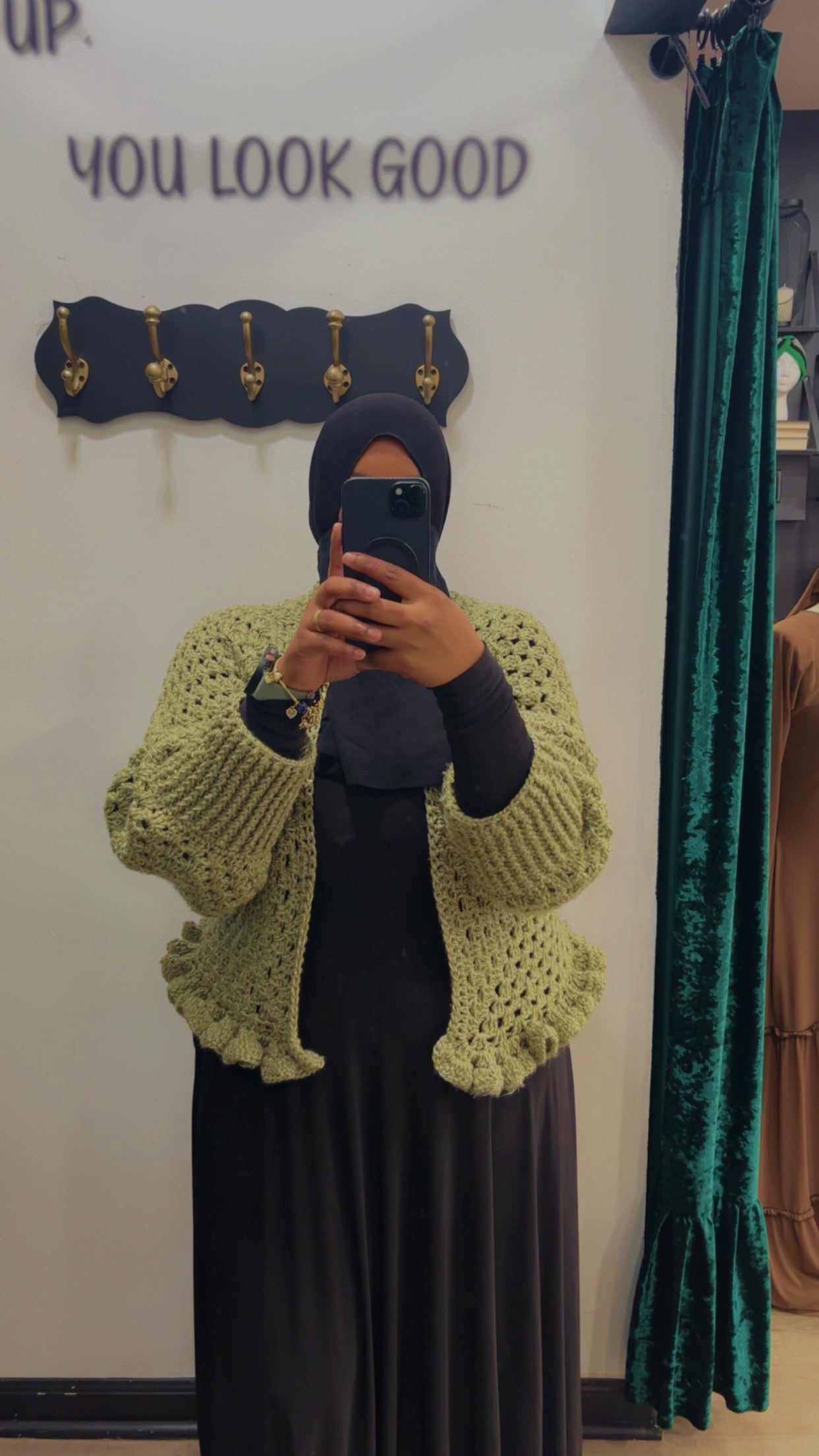 Bing Ruffle Crochet Cardigan